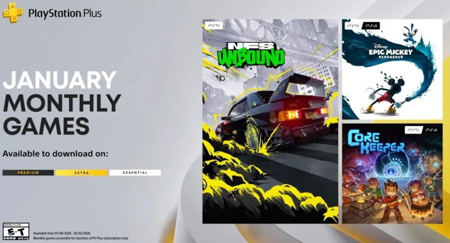 الإعلان الرسمي عن ألعاب PlayStation Plus لشهر يناير 2026