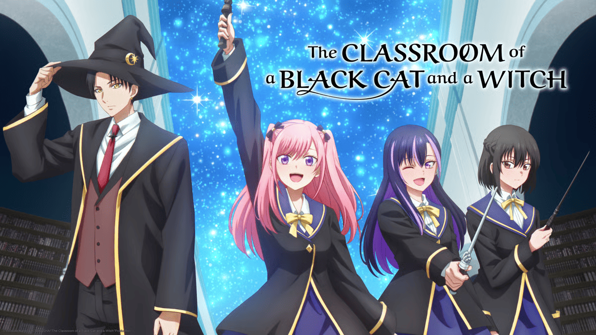أنمي The Classroom of a Black Cat and a Witch يكشف عن جميع طلاب الصف في الملصق الرسمي الجديد