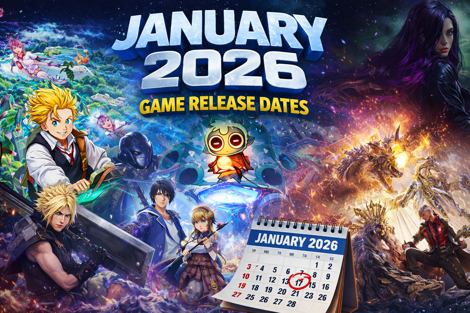 مواعيد إصدارات العاب شهر يناير 2026